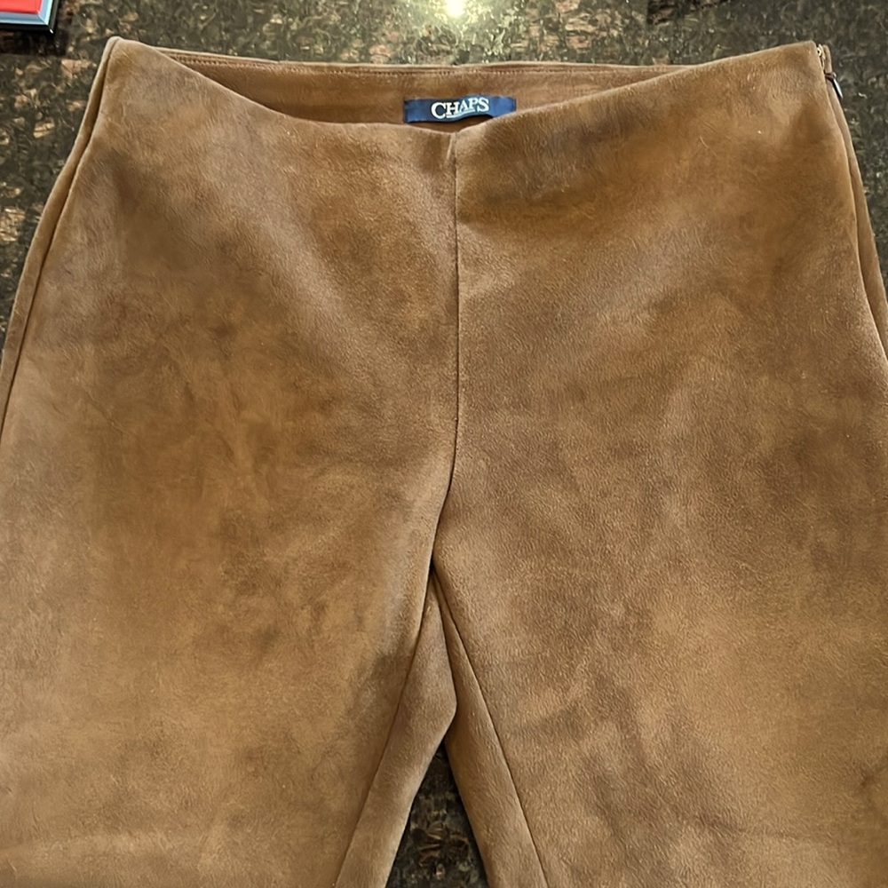 Ralph Lauren Chaps, suede like pants size medium